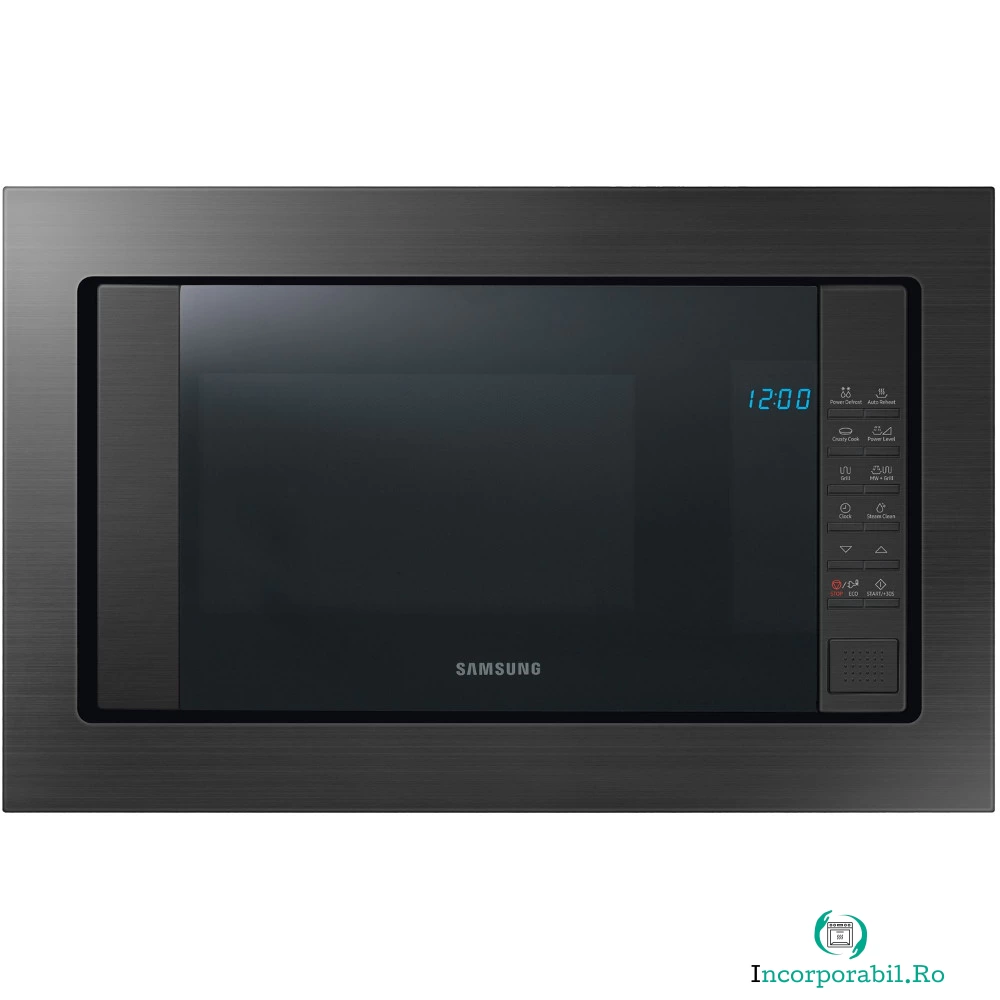 Cuptor cu microunde incorporabil Samsung FG87SUG/OL, 23 l, 800 W, Grill, Negru la 999.99 lei ron