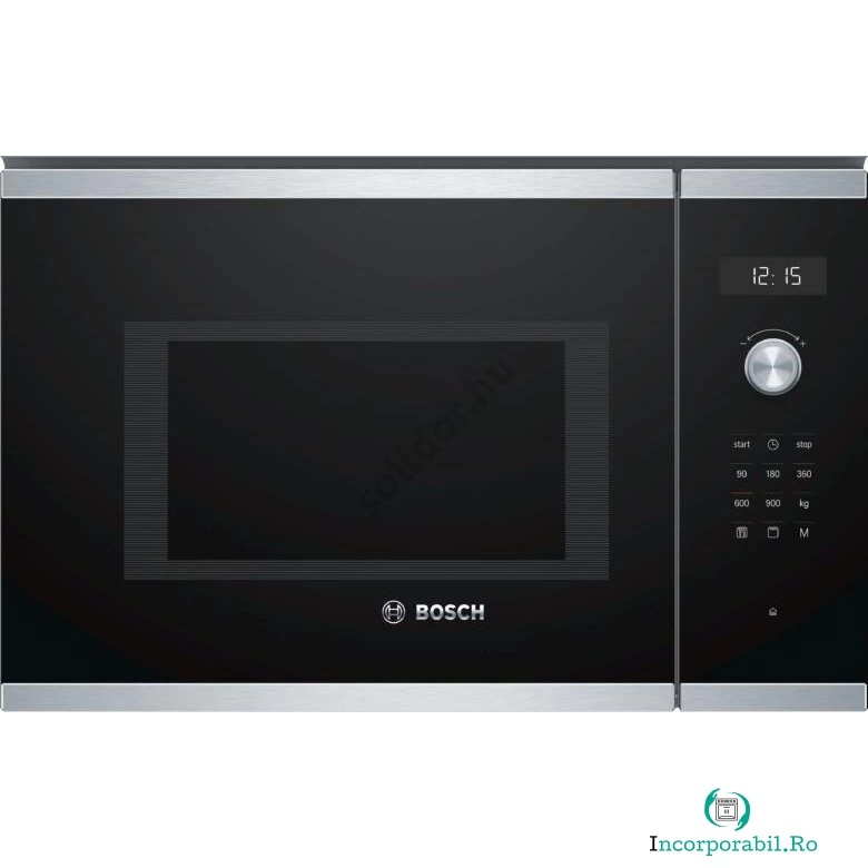 BOSCH Cuptor cu microunde incorporabil BEL554MS0 Seria 6, Bosch, 25L, 900W, Grill, TouchControl, Inox la 3,266.99 lei ron