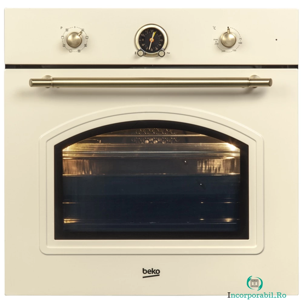 Cuptor incorporabil Beko OIM27201C, Multifunctional, 71 l, Clasa A, Rustic Traditional