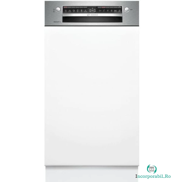 BOSCH Masina de spalat vase incorporabila Bosch SPI4HMS49E, 10 seturi, 6 programe, Clasa E, Home Connect, 45 cm, Alb