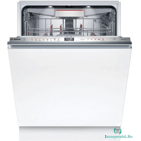 BOSCH Masina de spalat vase incorporabila Bosch SBV6ZCX05E, 14 seturi, 8 programe, Clasa B, Home Connect, 60 cm, Alb