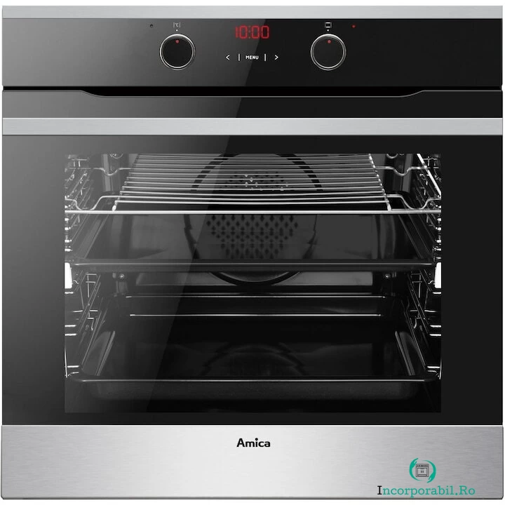 AMICA Cuptor incorporabil Amica ED375171X tip F, electric, 77 l, 11 programe automate, control Electronic, Clasa A, Negru