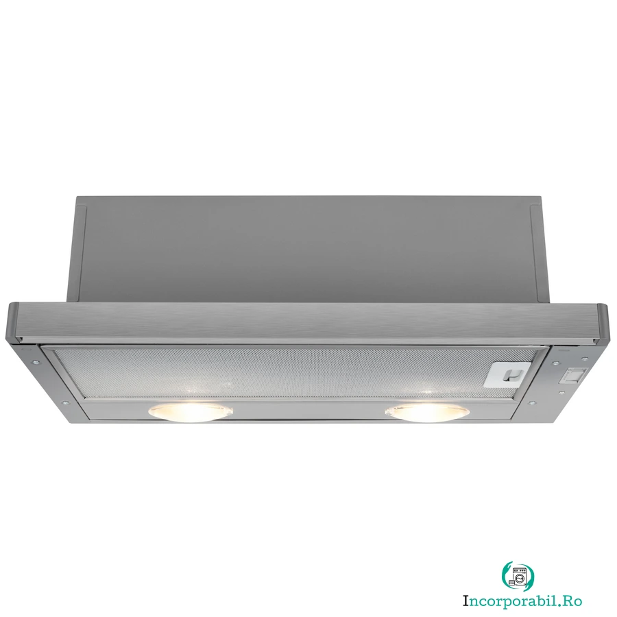 Beko Hota incorporabila telescopica Beko HNT61210X, 60 cm, putere absorbtie 310 mc-h, 1 motor, Inox la 431.99 lei ron