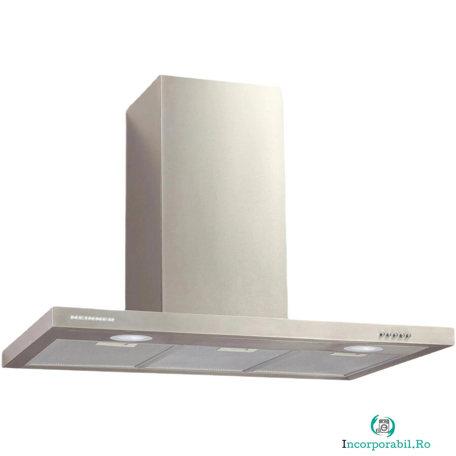HEINNER Hota incorporabila decorativa Heinner HDCH-690TSS, 1 Motor, Putere de absorbtie 589.5 m3/H, Lumina LED, 3 trepte de viteza, 90 cm, Inox la 573.99 lei ron