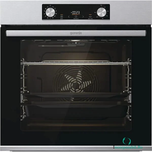 Gorenje Cuptor Incorporabil GORENJE BOS6737E13X, Electric, Autocuratare Hidrolitica, 77 l, Clasa A, Inox-Negru