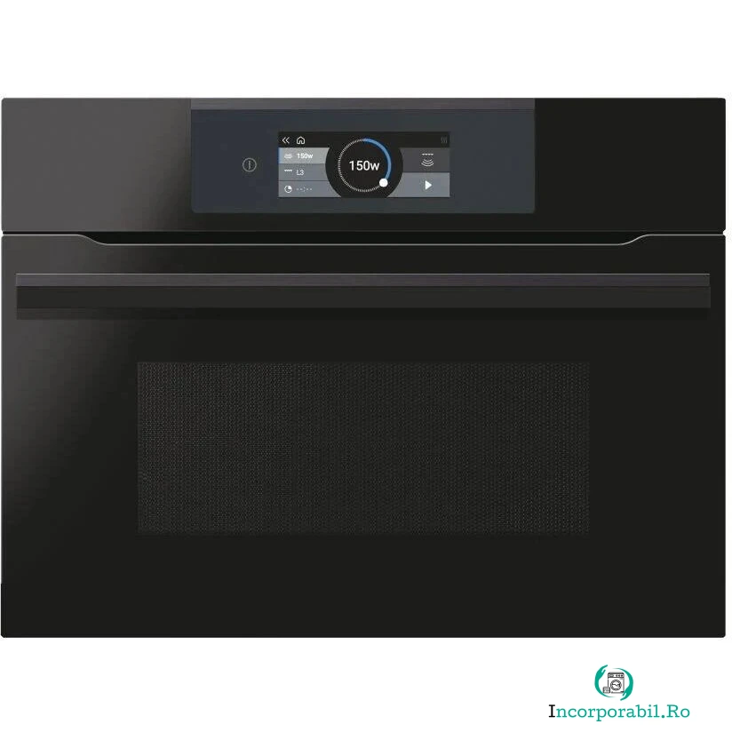 HAIER Cuptor compact incorporabil Haier HWO45NB6T0B1, Electric, 34 l, Functie microunde, Grill, Interfata I-Touch, Negru