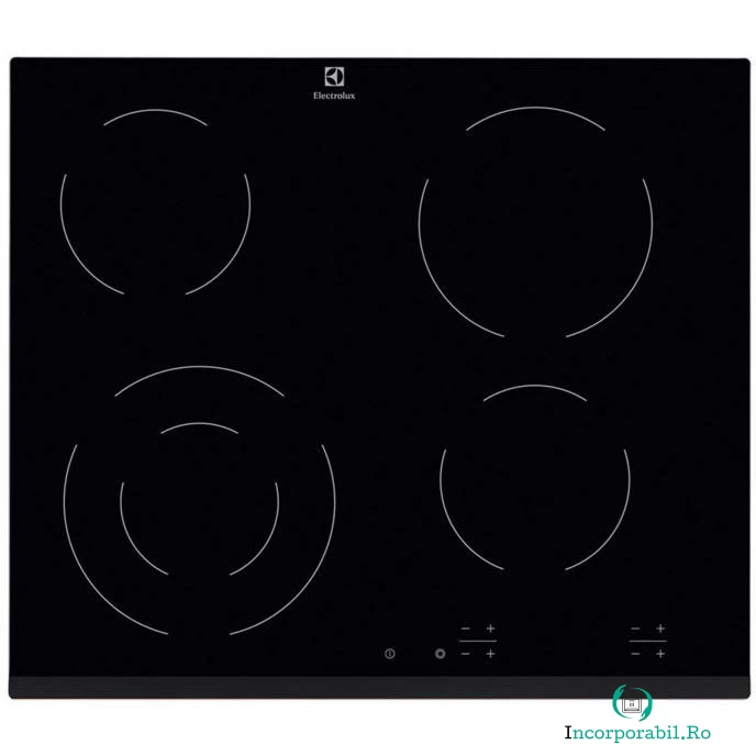 Electrolux Plita incorporabila Electrolux EHF6241FOK, Electric, 4 Zone, Sticla neagra la 1,431.99 lei ron