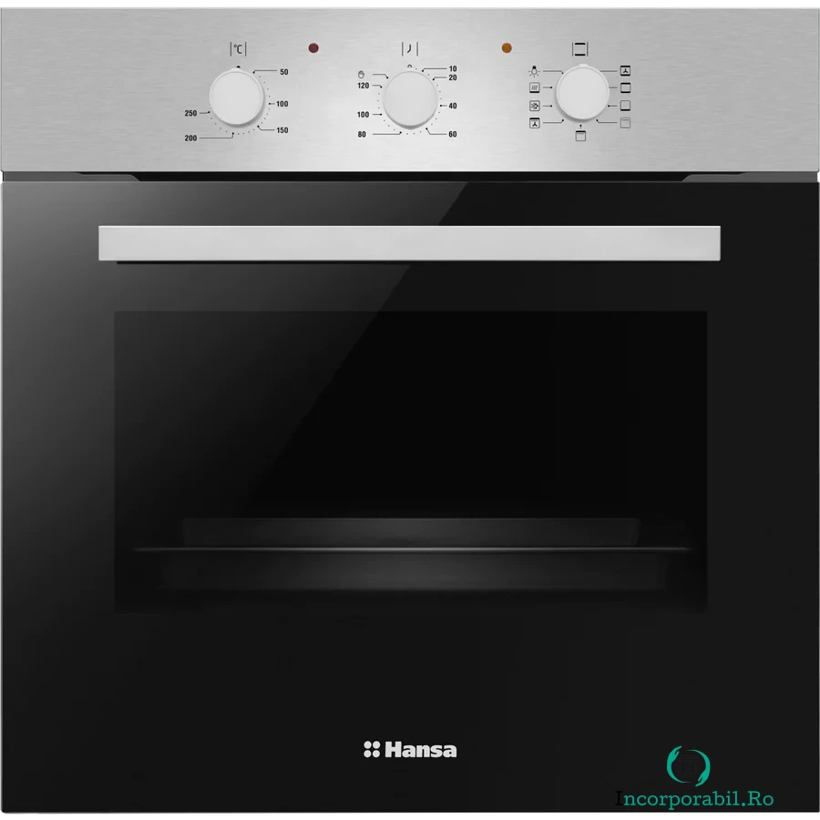 hansa Cuptor incorporabil Hansa Fine Design, programator, 8 functii, grill, ventilator, 62 L, inox la 1,116.99 lei ron