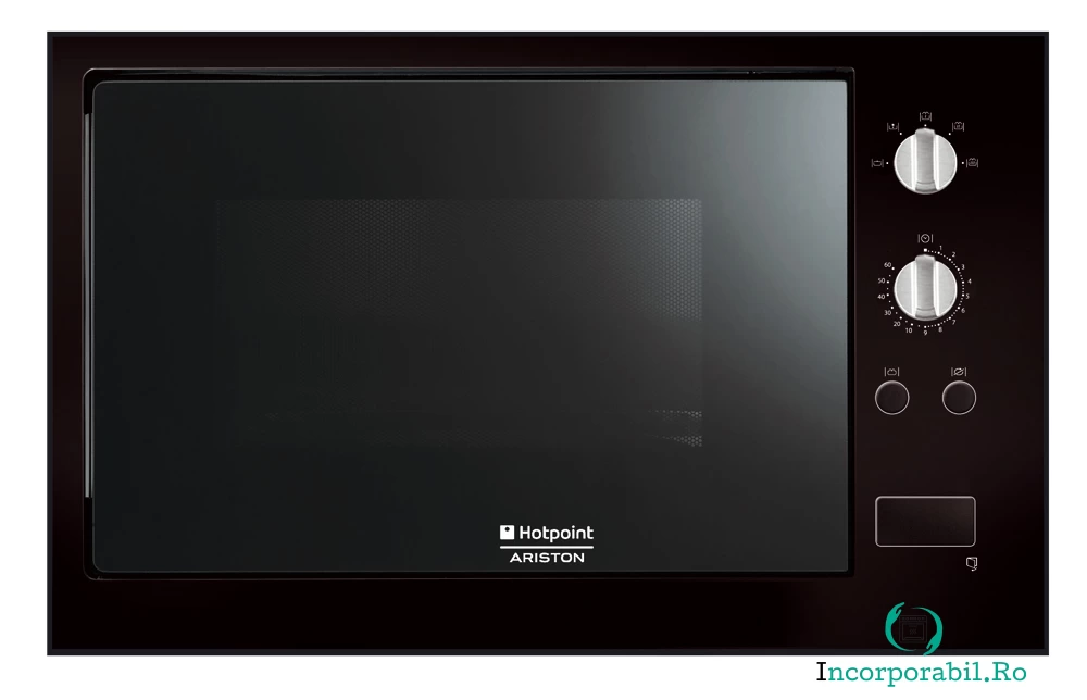 Cuptor cu microunde incorporabil Hotpoint MWK 212 K HA, 24 l, 900 W, grill, negru la 1,899.90 lei ron