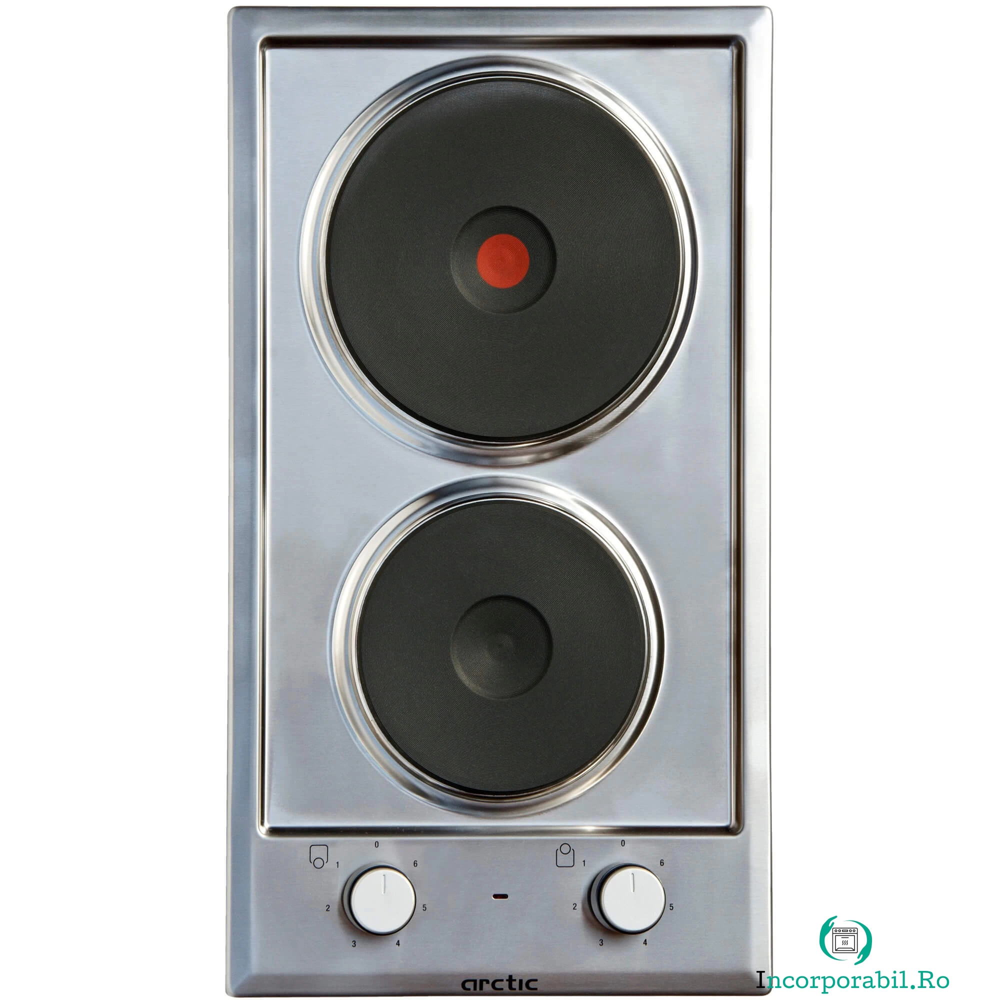 Plita incorporabila Arctic Domino ARDCE32200X, Electric, 2 Zone, Inox