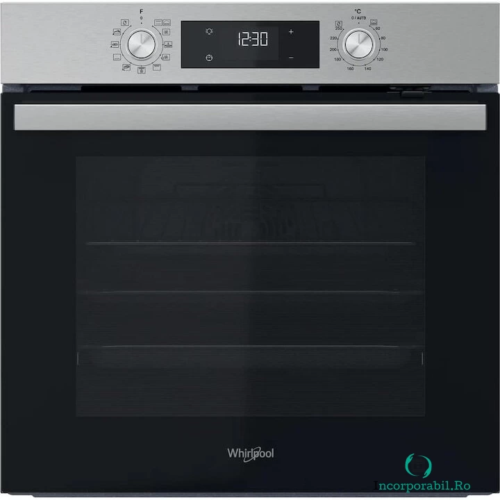 Whirlpool Cuptor incorporabil Whirlpool OMR58HU1X, Clasa A+, Capacitate 71 l, Cook3, Maxi Cooking, Pizza, Smart Clean, Inox/Negru la 1,718.99 lei ron