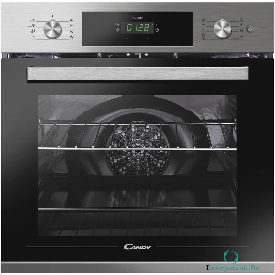 CANDY Cuptor incorporabil Candy FCTS886X WIFI, Electric, 70 l, Autocuratare pirolitica, Clasa A, Display, Inox
