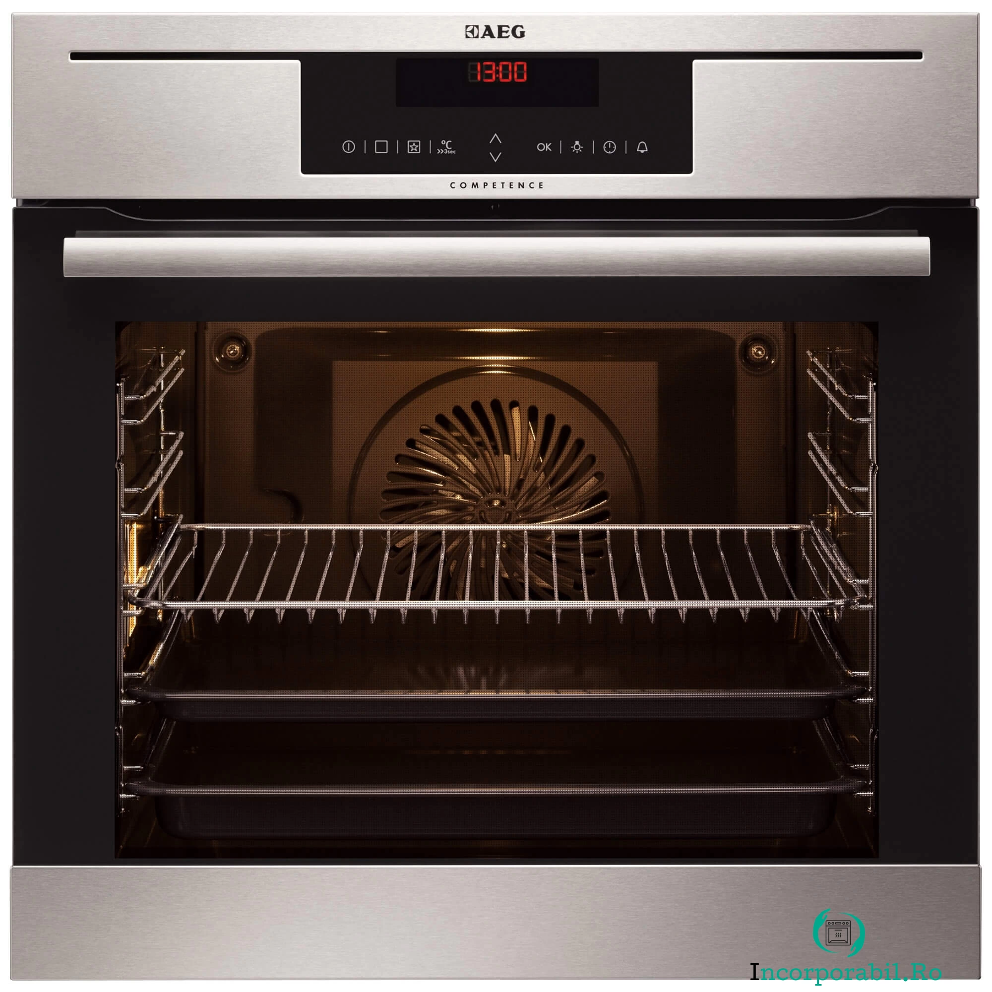 Cuptor incorporabil AEG BP7314621M, Electric, Multifunctional, 74 l, Grill, Clasa A, Inox