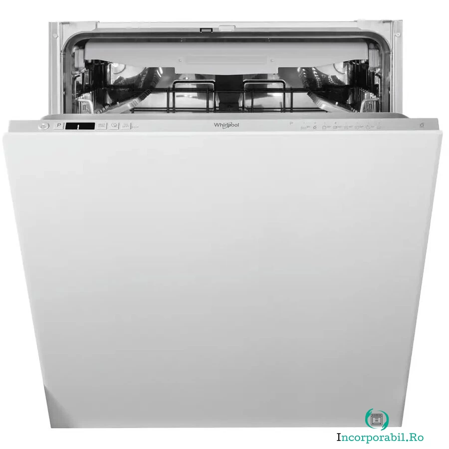 Whirlpool Masina de spalat vase incorporabila Whirlpool WIC3C26F, 14 seturi, 8 programe, Clasa A++, 60 cm, argintiu
