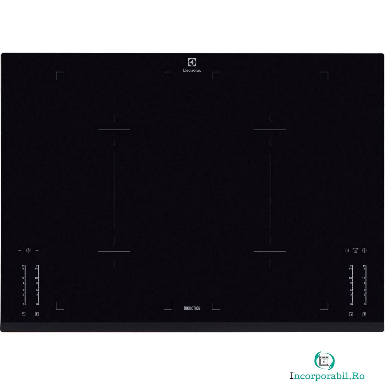 Plita incorporabila cu inductie Electrolux EHL7640FOK, 4 Zone, Touch, Negru