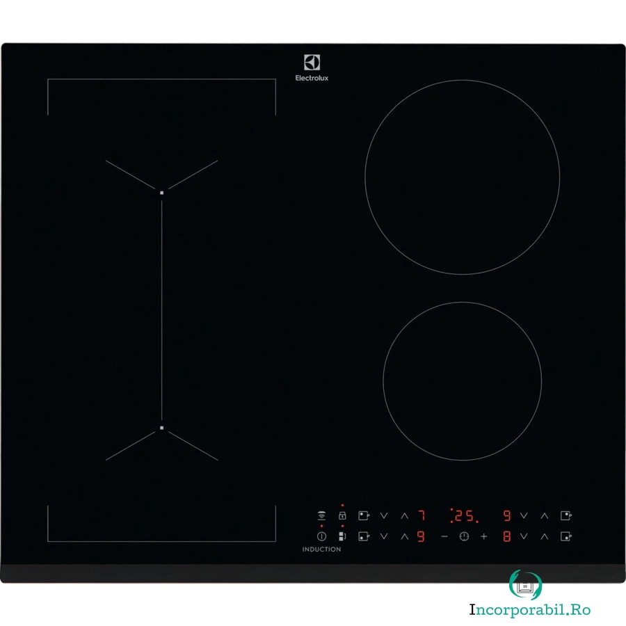 Electrolux Plita incorporabila Electrolux LIV63431BK, Inductie, 4 zone de gatit, Touch control, Timer, Booster, 60 cm, Negru la 1,924.99 lei ron