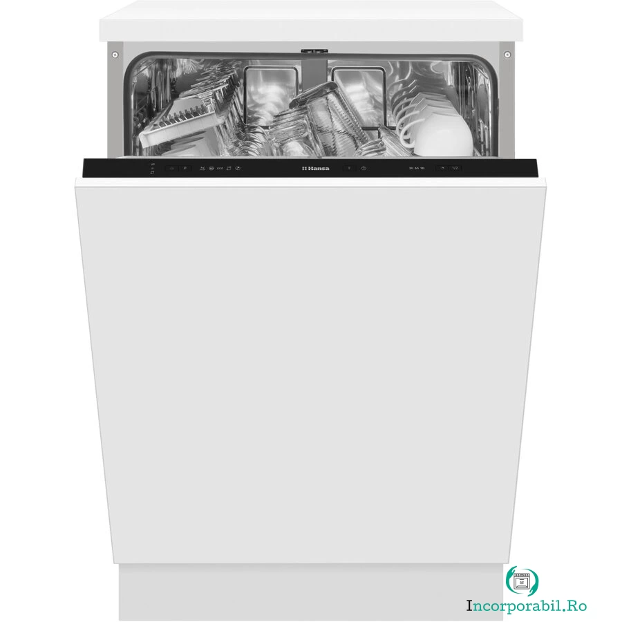 hansa Masina de spalat vase incorporabila Hansa ZIM655H, 12 seturi, 5 programe, Clasa E, 60 cm, Alb la 1,793.99 lei ron