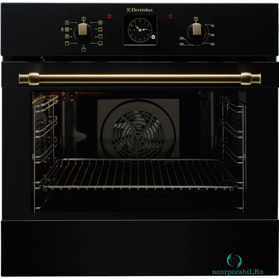 Electrolux Cuptor incorporabil traditional Electrolux EOB3400BOR, Electric, Grill, Clasa A, Negru la 2,500.99 lei ron