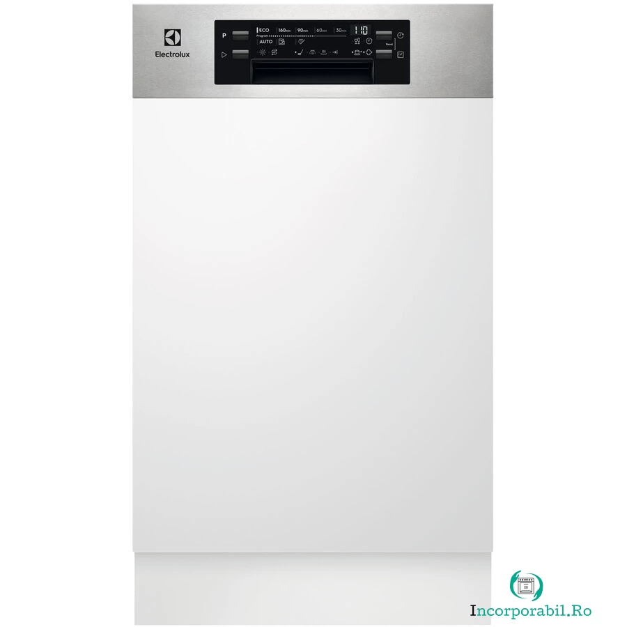Electrolux Masina de spalat vase incorporabila Electrolux EES42210IX, 9 seturi, 8 programe, Clasa E, Motor Inverter, AirDry, SatelliteClean, ExtraHygiene, 45 cm, Alb la 2,946.99 lei ron