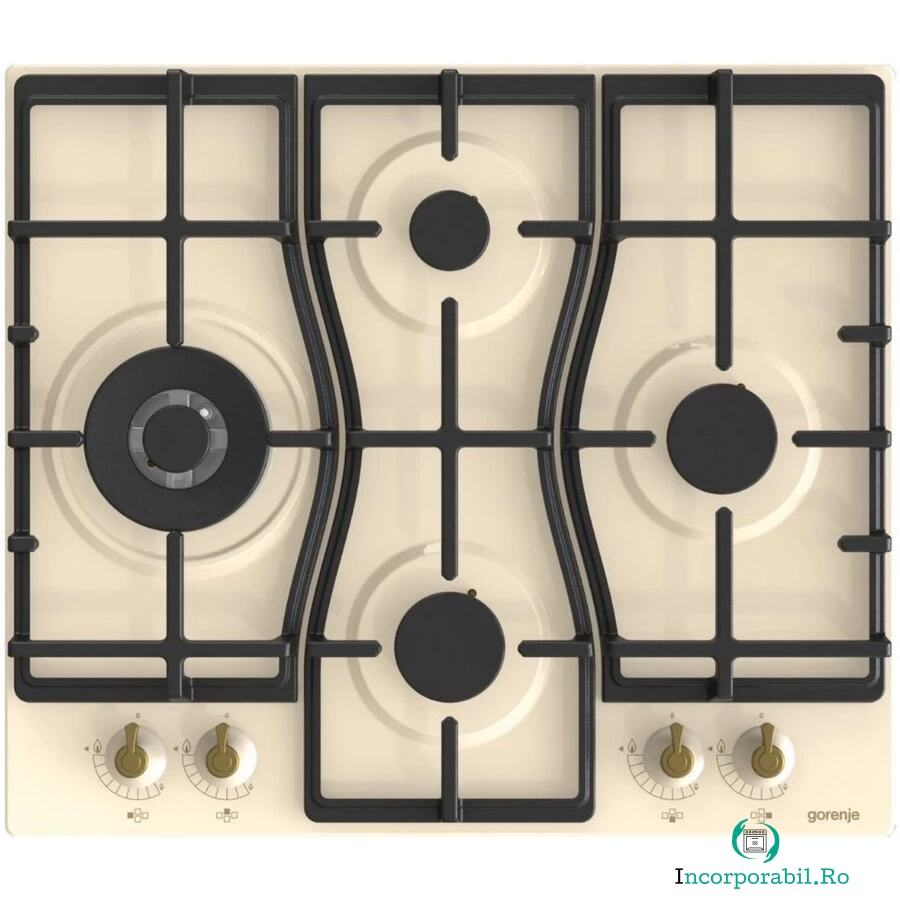 Gorenje Plita incorporabila pe gaz Gorenje GW6D42CLI, 60cm, 8150W, bej