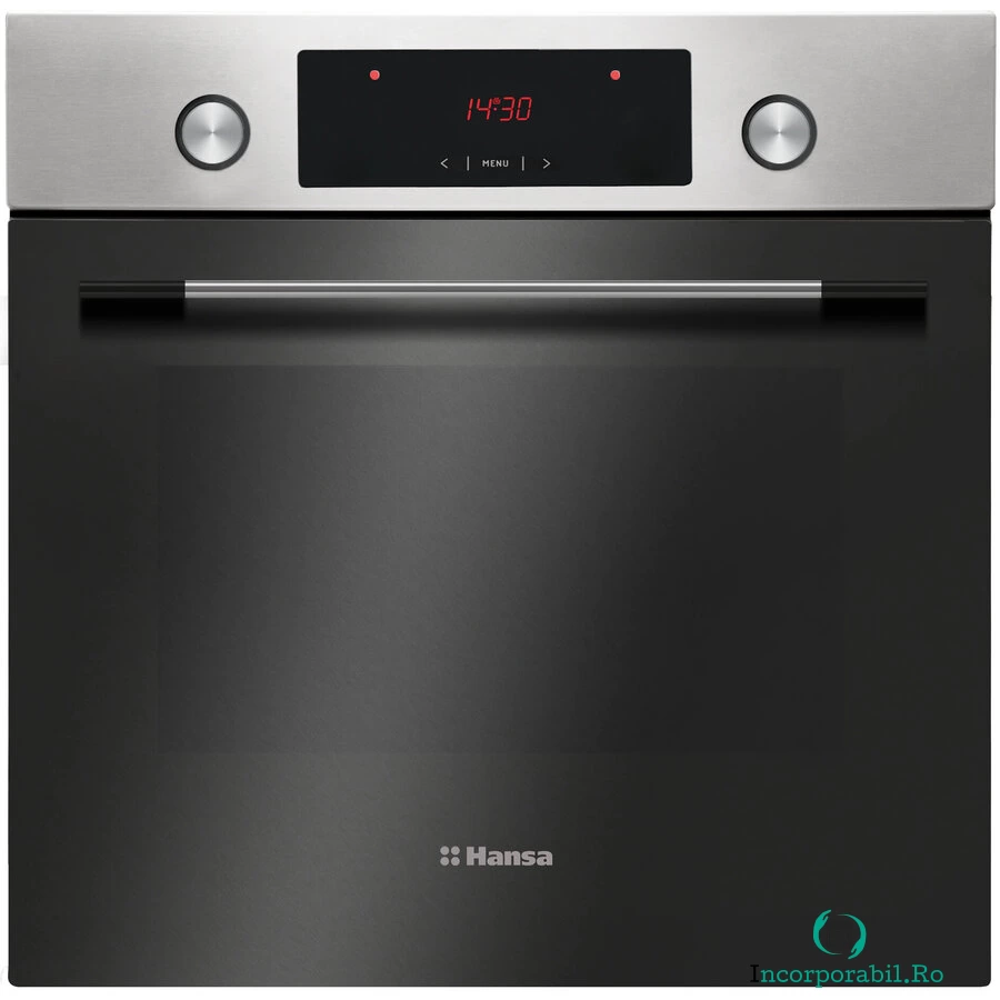 hansa Cuptor incorporabil Hansa Fine BOEI69451, Electric, 65 l, Autocuratare pirolitica, Grill, Display, Clasa A, Inox