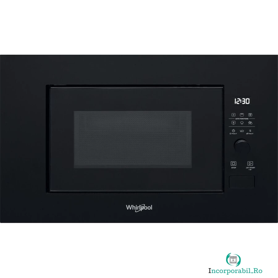 Whirlpool Cuptor cu microunde incorporabil Whirlpool WMF200G, grill, 20L, 800W, Negru la 1,199.00 lei ron