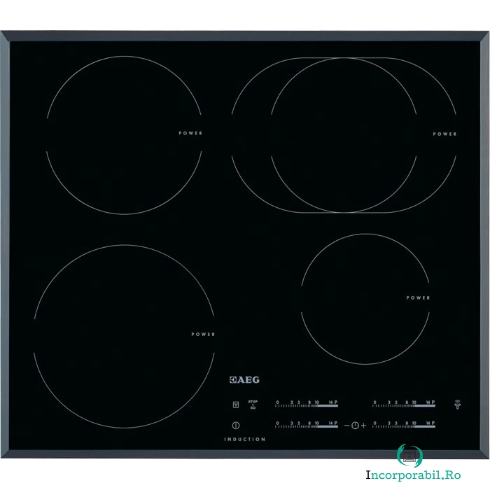 Plita incorporabila AEG HK6542H1FB, Inductie, 4 Zone de gatit