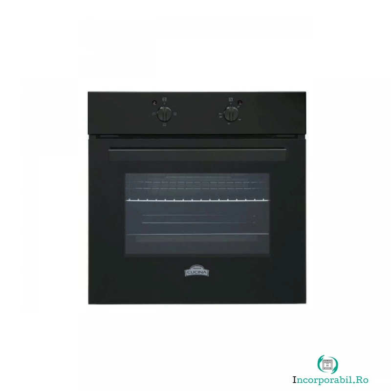 Cuptor Incorporabil Electric, Nuova Cucina Clasic, 64L , Clasa A, 4 Functii, Negru