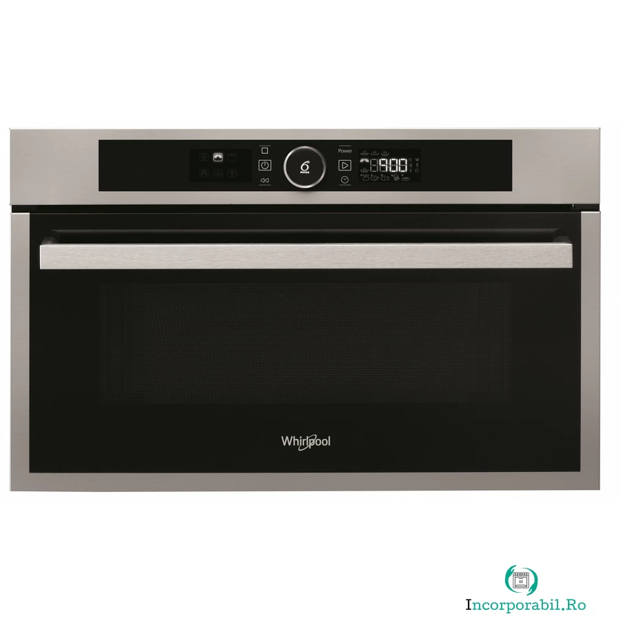 Whirlpool Cuptor cu microunde incorporabil Whirlpool, AMW734IX, 31 l, 1000W, Inox la 2,583.71 lei ron