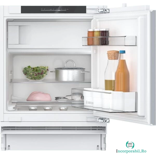 BOSCH Frigider incorporabil cu o usa Bosch KUL22VFD0, 110 l, Clasa D, Usa reversibila, Iluminare LED, H 82 cm, Alb