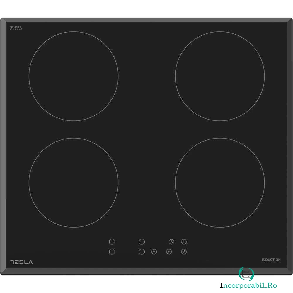 Plita incorporabila cu inductie Tesla HI6400MB, Electrica, 4 zone de gatit